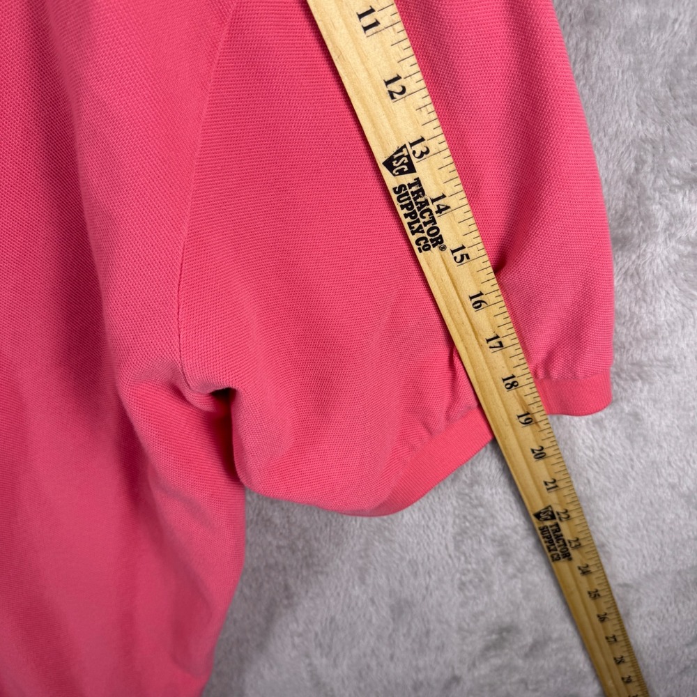 Polo Ralph Lauren Mens 3XB Pink Short Sleeve Pique Polo Shirt Yellow Pony Logo - Picture 7 of 7